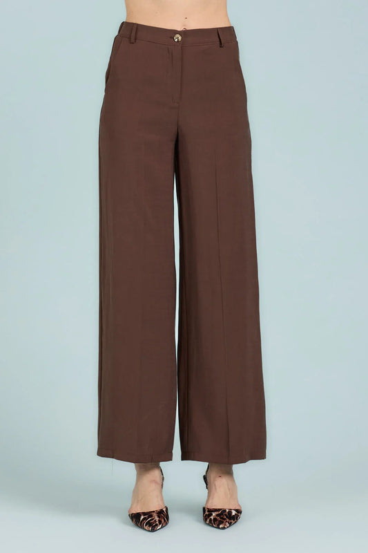 Pantalone Largo in Cupro – Take Two