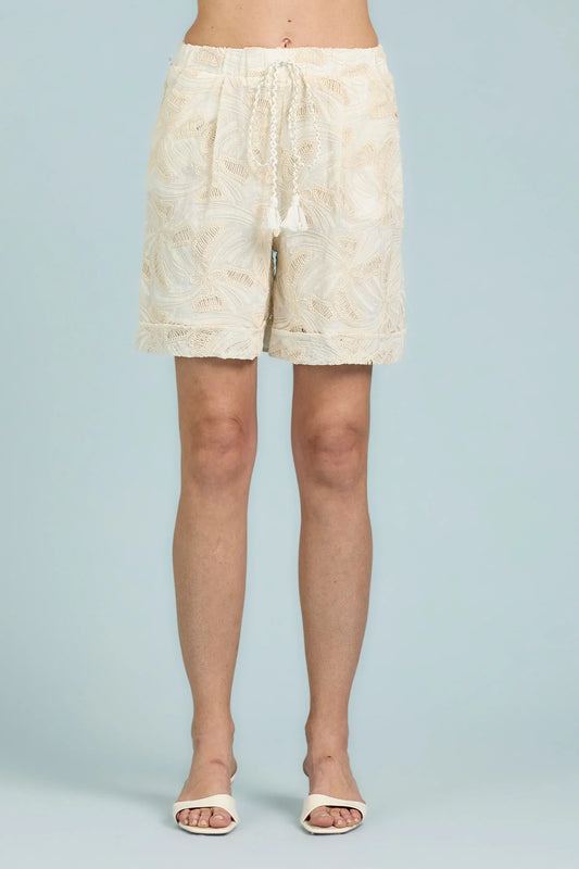 Pantaloncino con Ricamo All Over - Take Two