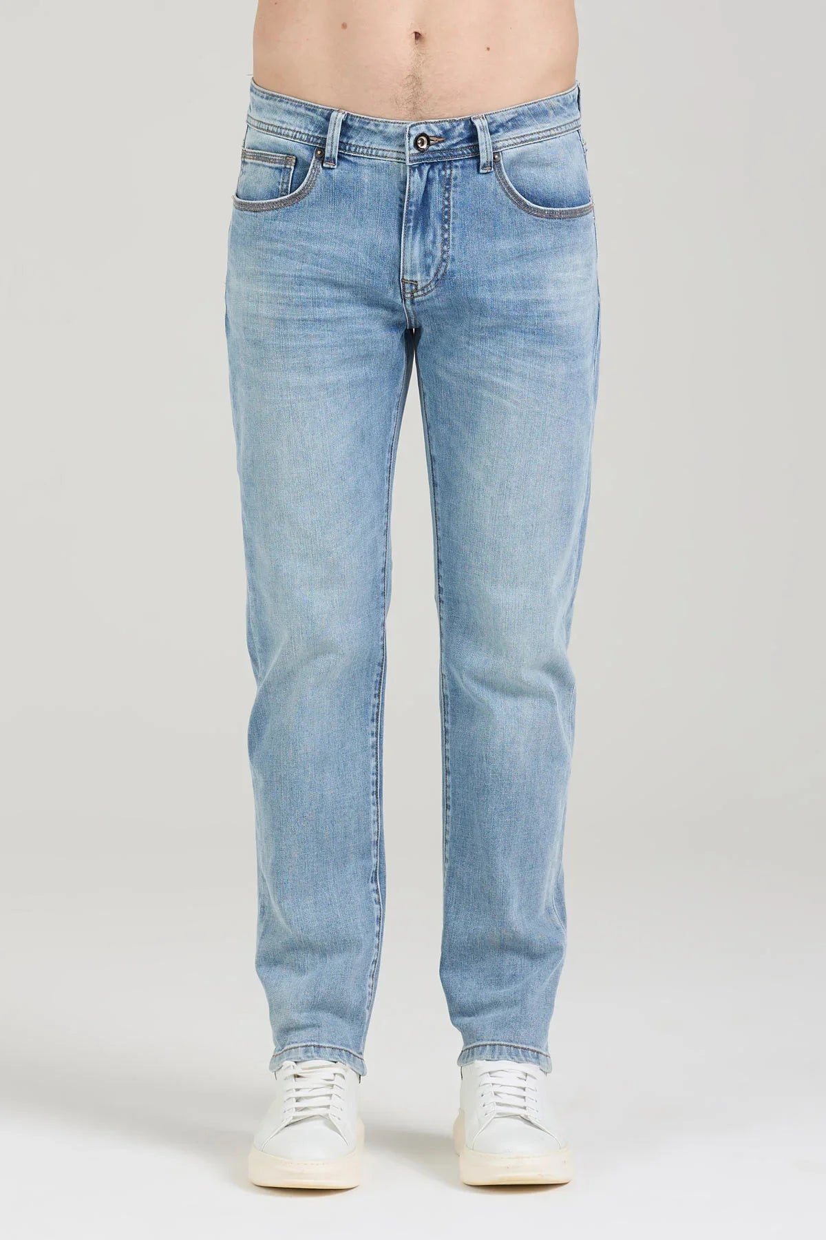 Take Two – Peter Denim Regular Baffi 3D Lav. Medio-Chiaro 10.5oz