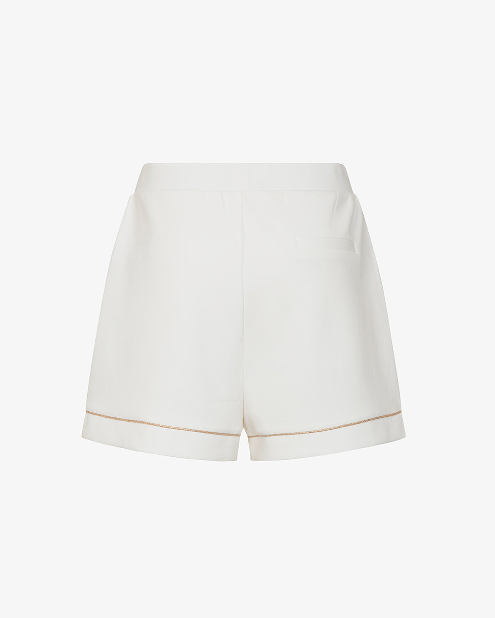 Short con Profilo Dorato Off White – Markup Woman