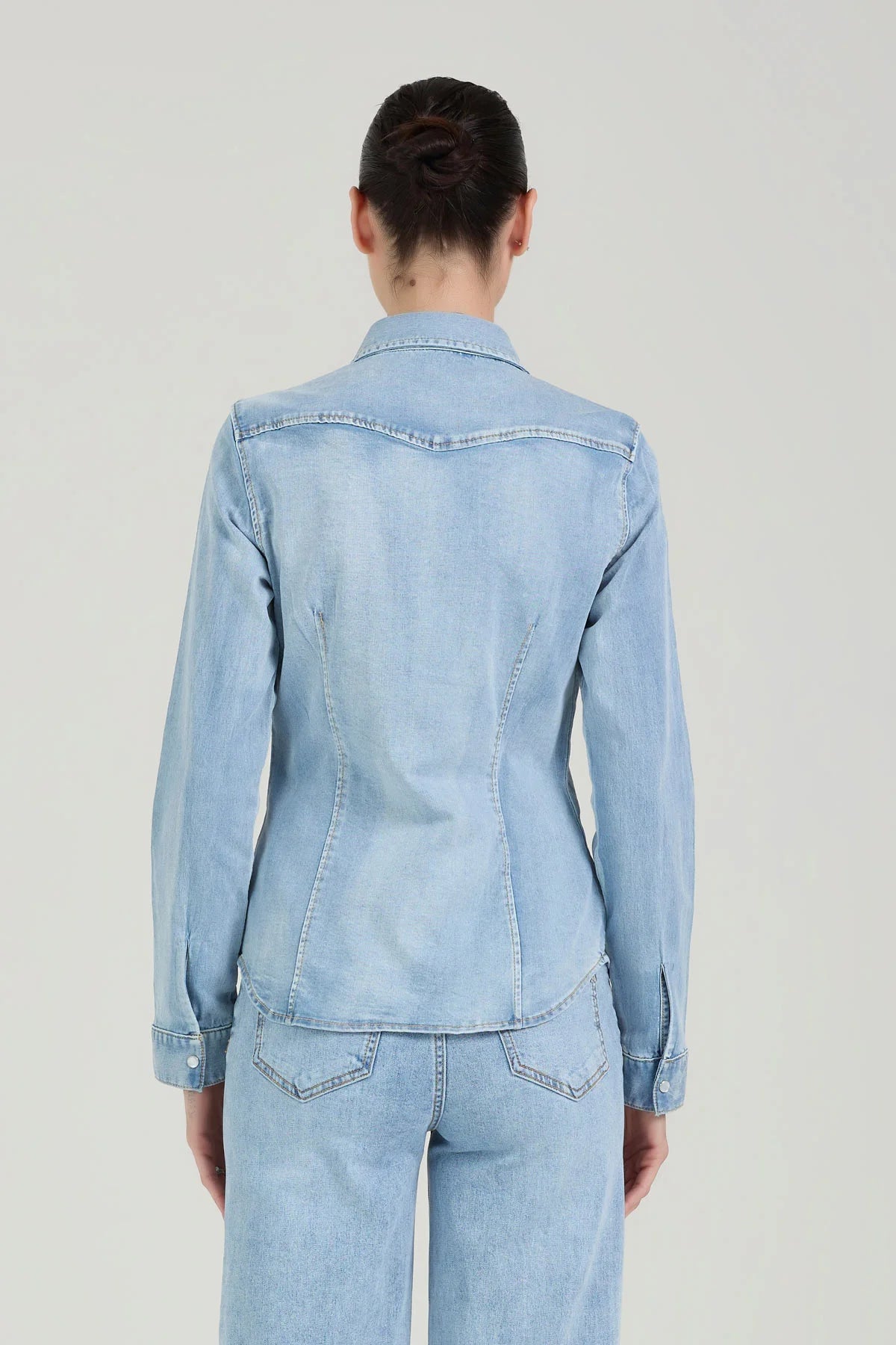Camicia Western Denim Take Two - Lavaggio Chiaro
