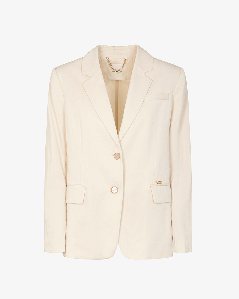 Markup Tailleur in Tessuto Fluido Vaniglia