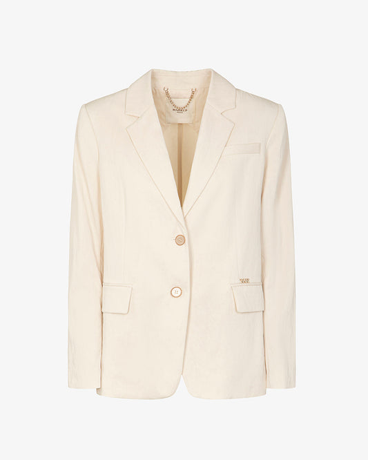Markup Tailleur in Tessuto Fluido Vaniglia