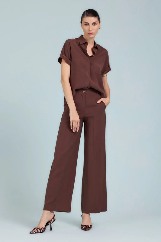 Pantalone Largo in Cupro – Take Two