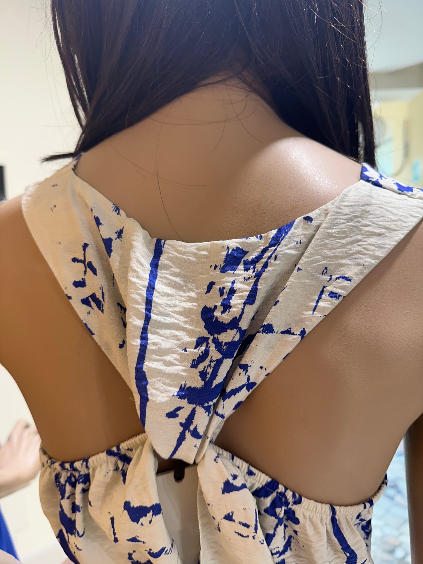 Abito Stampa Astratta Manila Grace - Royal