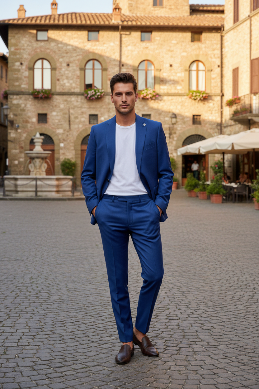 Daniele Alessandrini – Completo Monopetto Bluette
