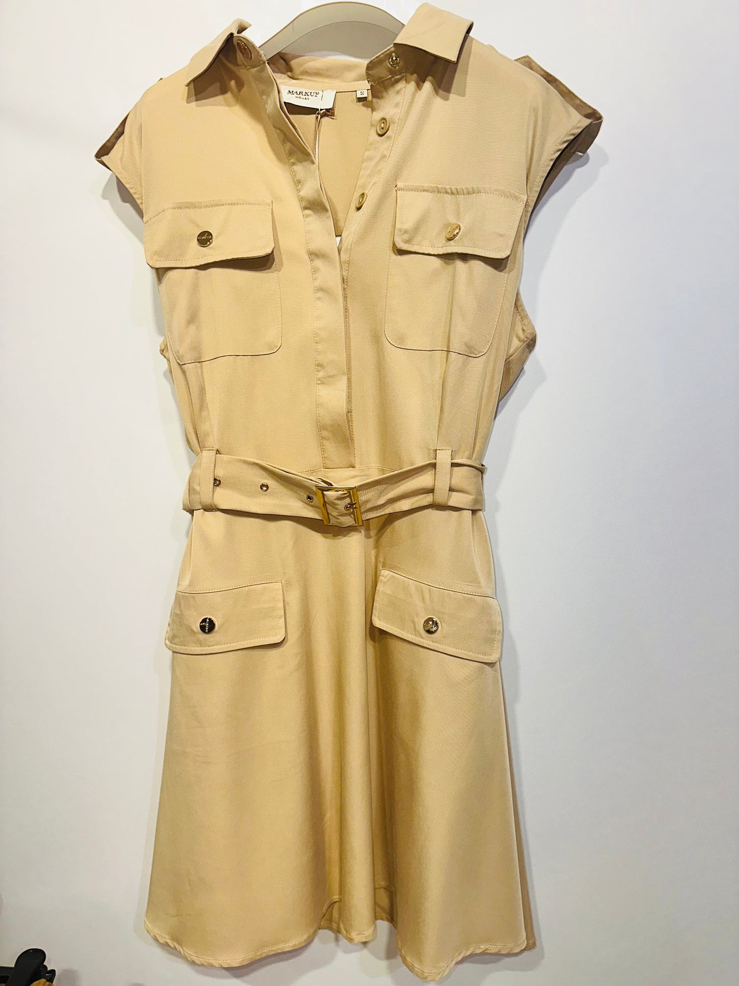 Abito Safari con Tasche e Cintura Markup Woman
